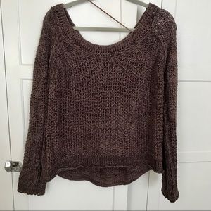 Free People Marled Off Shoulder Sweater
